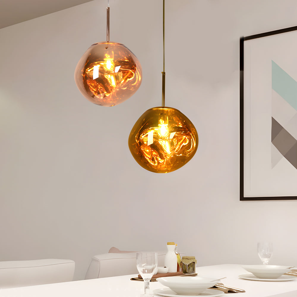 Irregular Glass Ball Pendant Light Li002796