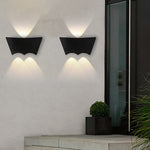 Led Up And Down Lights Waterproof Black Modern Wall Washer Light