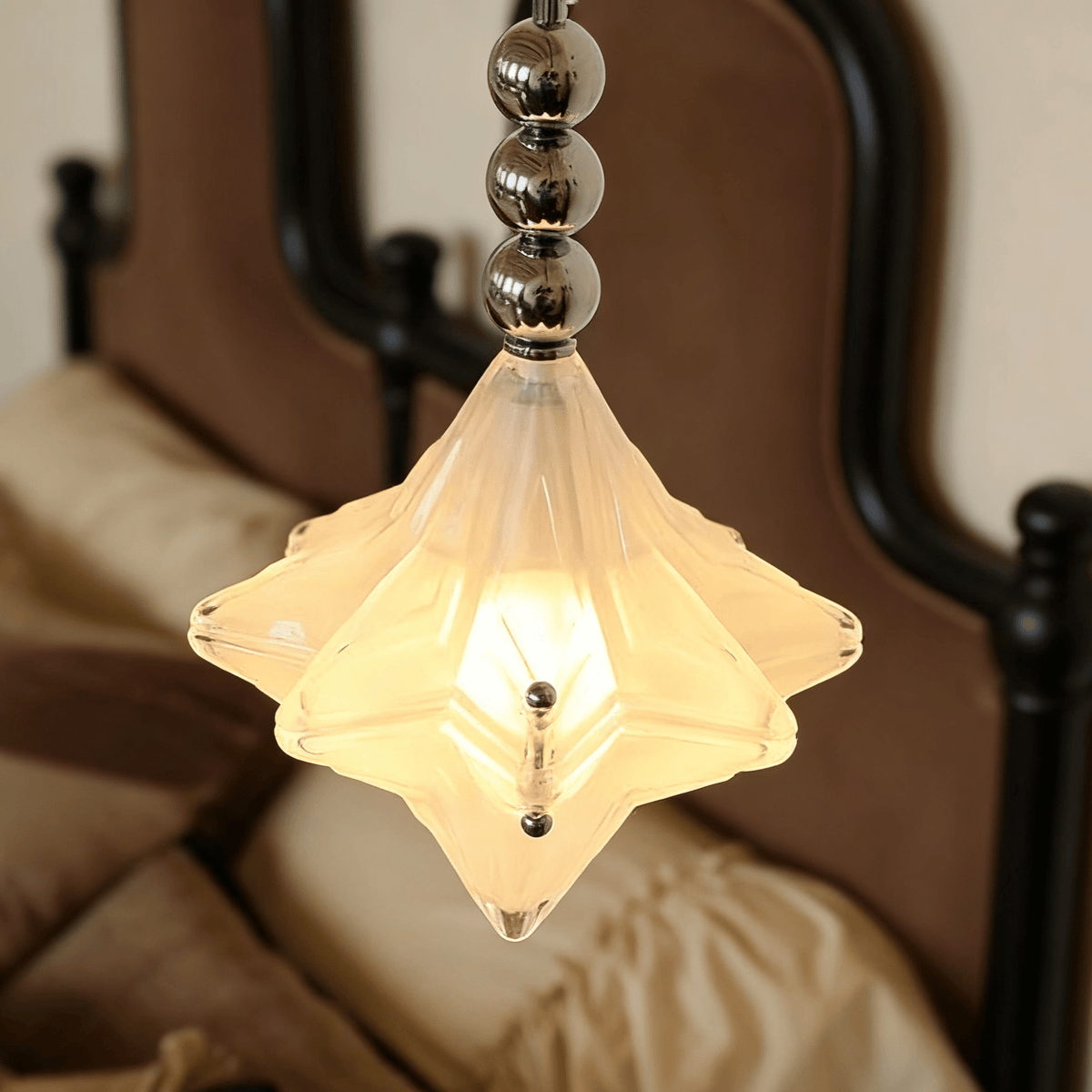 Lyra Star Pendant Light – Modern Glass Chandelier for Dining Room & Entryway