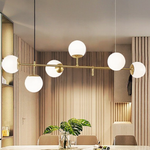 Modern Glass Orb Pendant Light