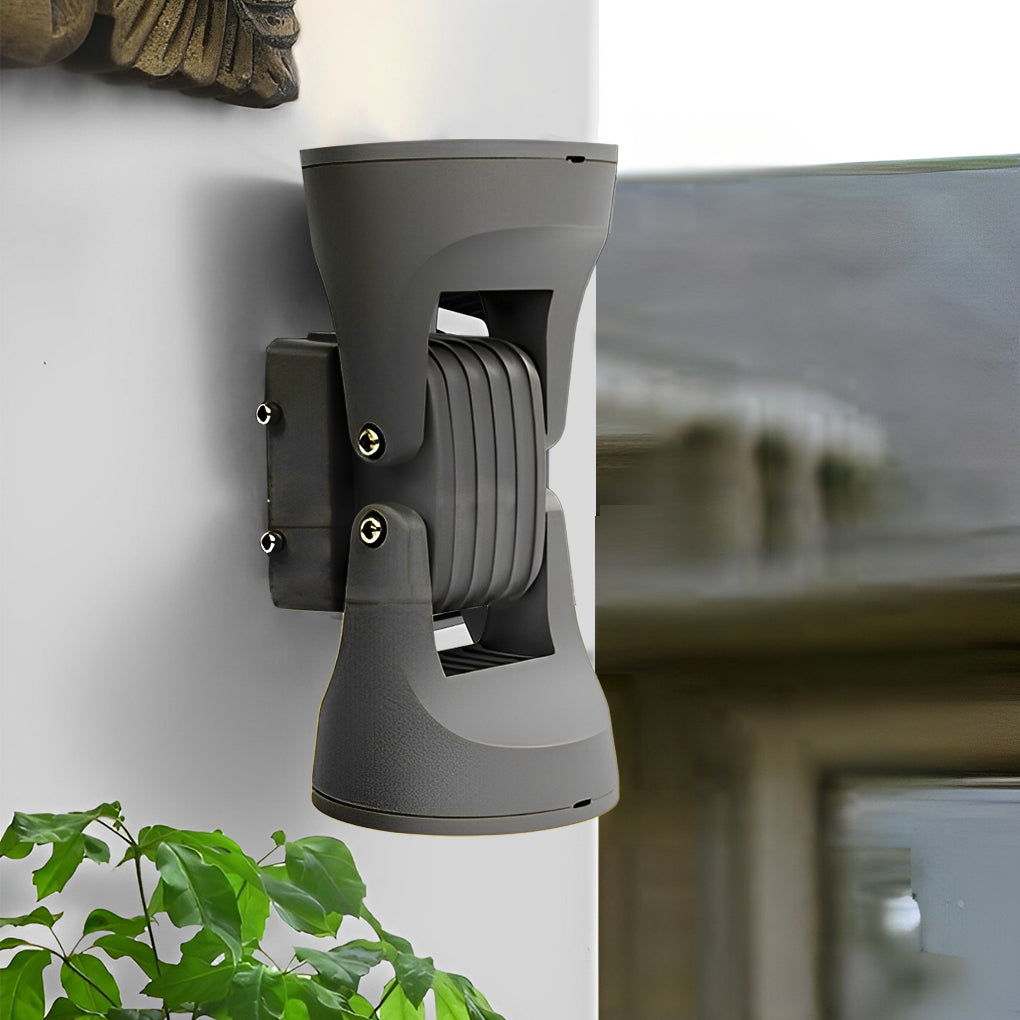 8 In 2 Light Rotating Heads Led Up Down Outdoor Wall Light