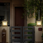 Classical Bronze Solar Post Caps Lights Li002358