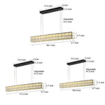 Long Rectangular Crystal Chandelier Ha097847