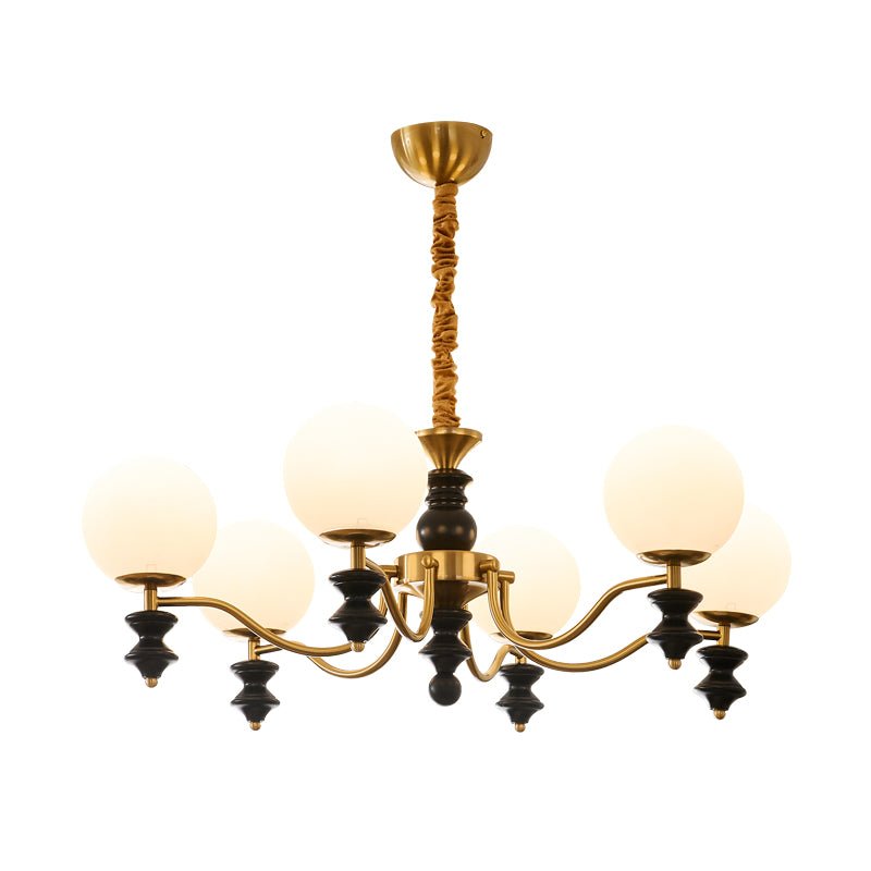 Cadence Chandelier – Modern Wood and Glass Pendant Light for Dining Room and Living Room