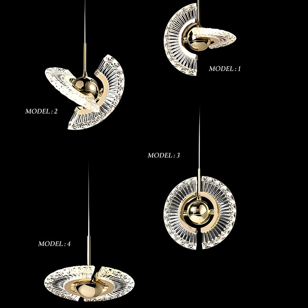 Lumina Circle Anodized Acrylic LED Pendant Light for Modern Interiors