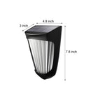 2Pcs Outdoor 10 Led Solar Fence Lights Waterproof