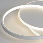 White 3 Circle Acrylic Art Led Flush Mount Ceiling Light