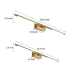 Modern Gold Led Bathroom Vanity Light