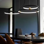 Circular Black Pendant Light Ha091476