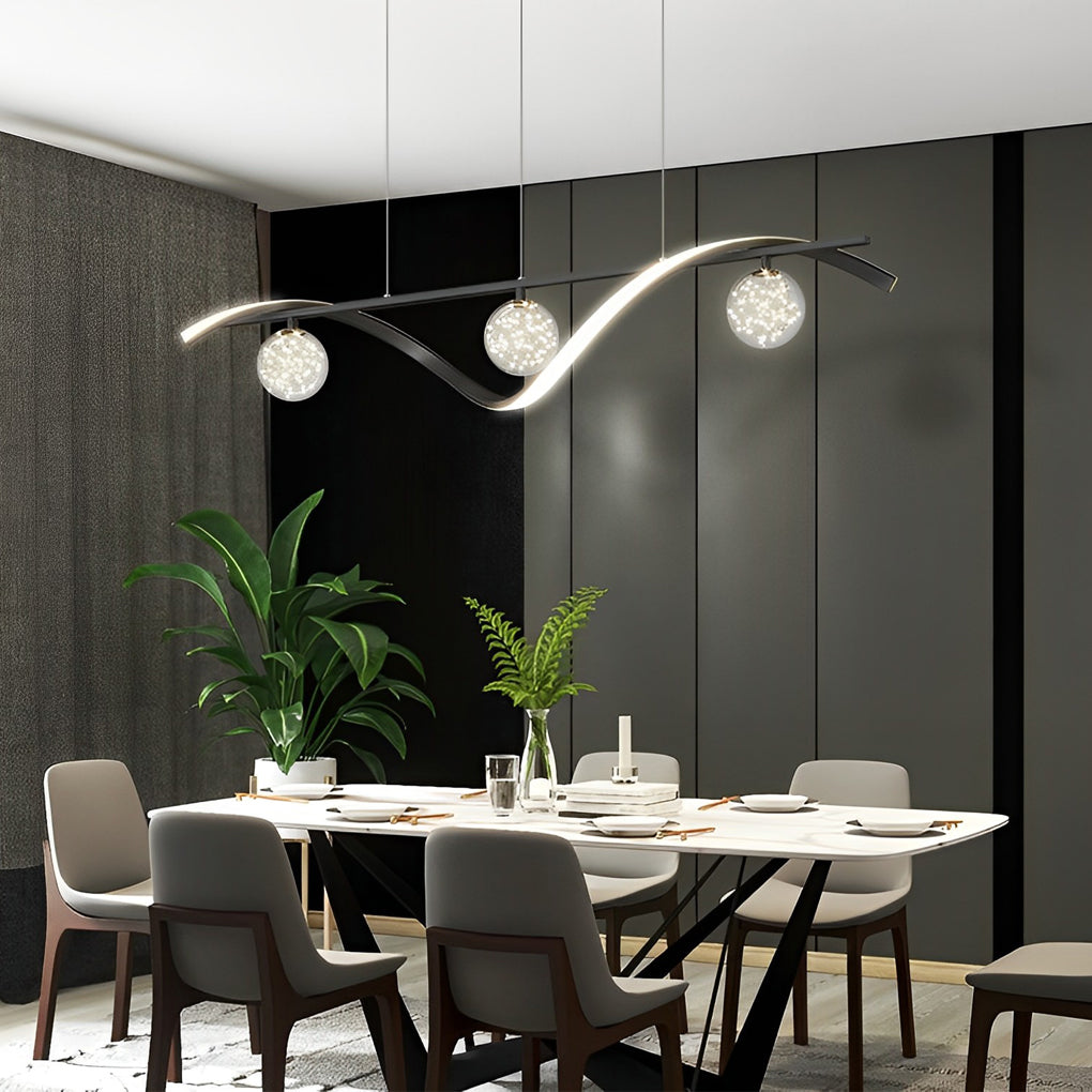 Long Waves Dining Room Chandelier Ha098563