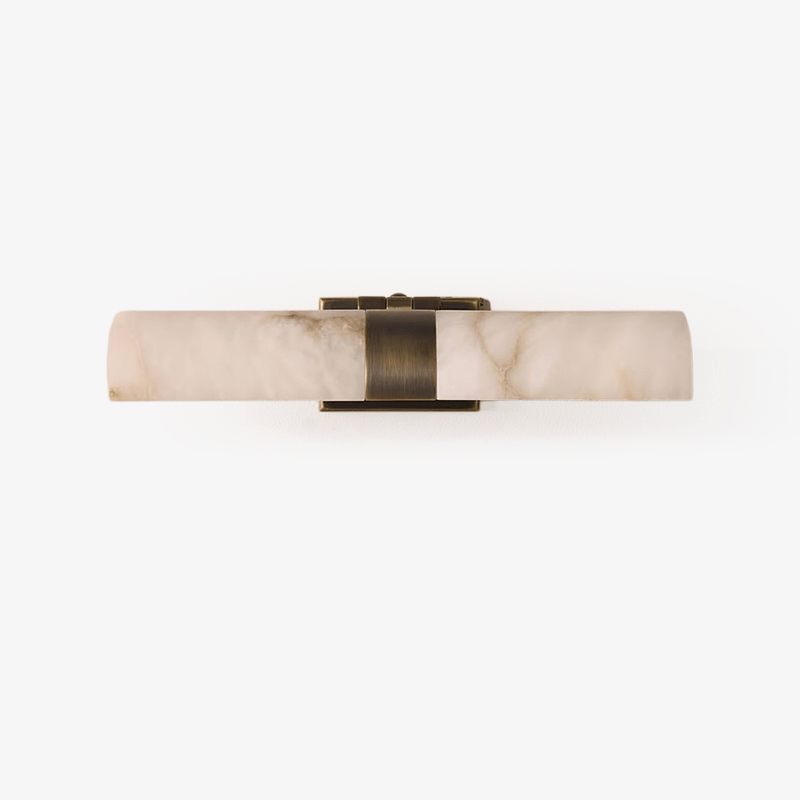 Lumiel Alabaster Wall Sconce in Antique Brass |