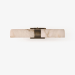 Lumiel Alabaster Wall Sconce in Antique Brass |