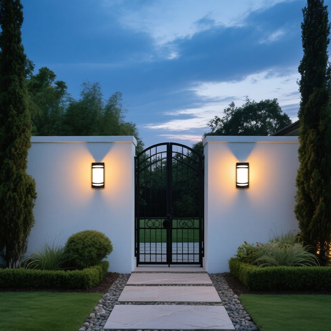 Minimalist Nordic Outdoor Wall Sconce with Warm Ambient LED Light