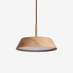 Varen Wood Pendant Light – Modern Scandinavian LED Hanging Lamp for Dining Room and Kitchen Island