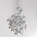 Cumulus Cascade Chandelier — Modern Glass Sphere Pendant Light