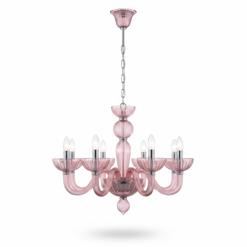 Ares Glass Chandelier | Handcrafted Murano-Style Pendant Light for Modern Interiors