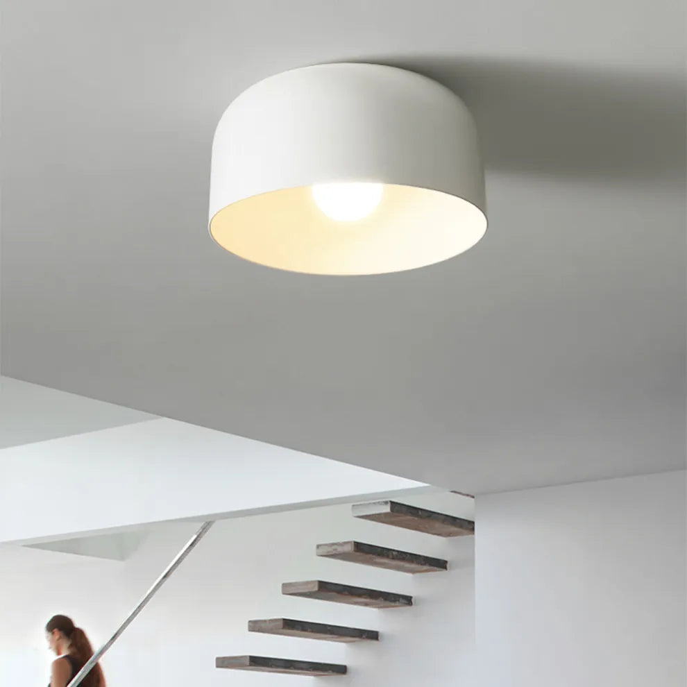 Scandinavian Round Iron Ceiling Light