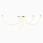 Pearl Glass Ball Chandelier – Modern Gold LED Pendant Light