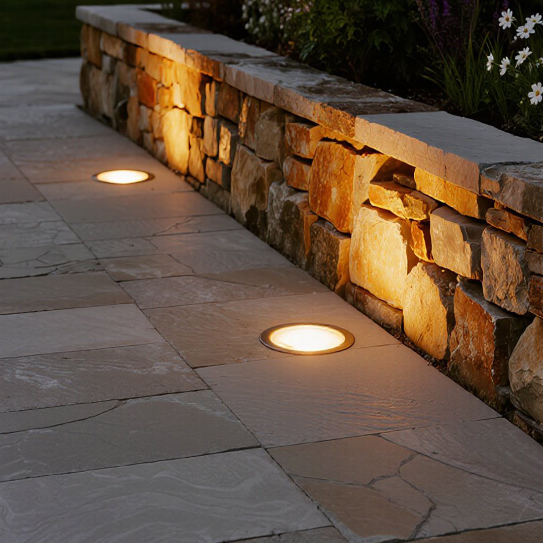 Minimalist In-Ground LED Well Light, 6W Warm White, IP67 Outdoor
