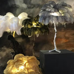 Feathered Elegance Table Lamp