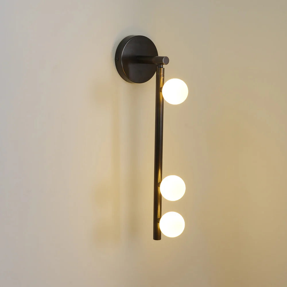 Elegant Brass Glass Wall Light