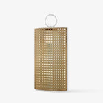 Arlette Solar Lantern Outdoor Lamp with Rattan Shade