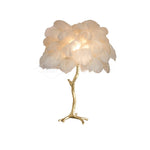 Feathered Elegance Table Lamp