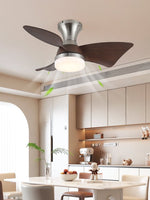 Breeze Lux Ceiling Fan Light with LED – Modern Brushed Gold & Walnut Finish