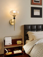 Isabelle Ribbed Glass Wall Sconce in Gold or Black