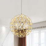 Silver Luster Ball Pendant Light
