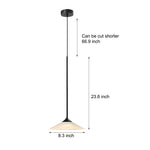 1 Light 5W Led Mini Cone Pendant Light With Acrylic Shade