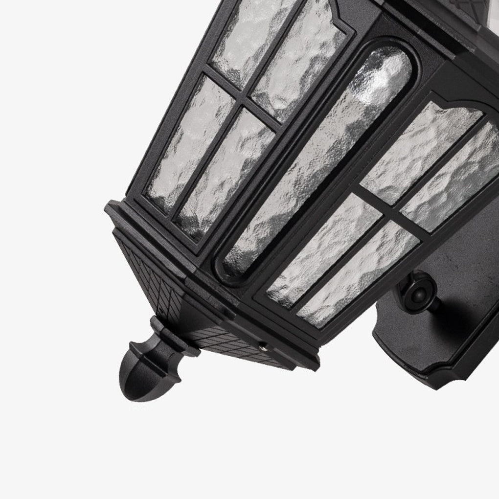 Retro Black Solar Outdoor Wall Light Ha092382