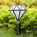 Geometric Black Modern Lawn Lamp Ha077226