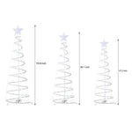 Spiral String Lights Led Artificial Christmas Trees Ornaments Floor Lamp