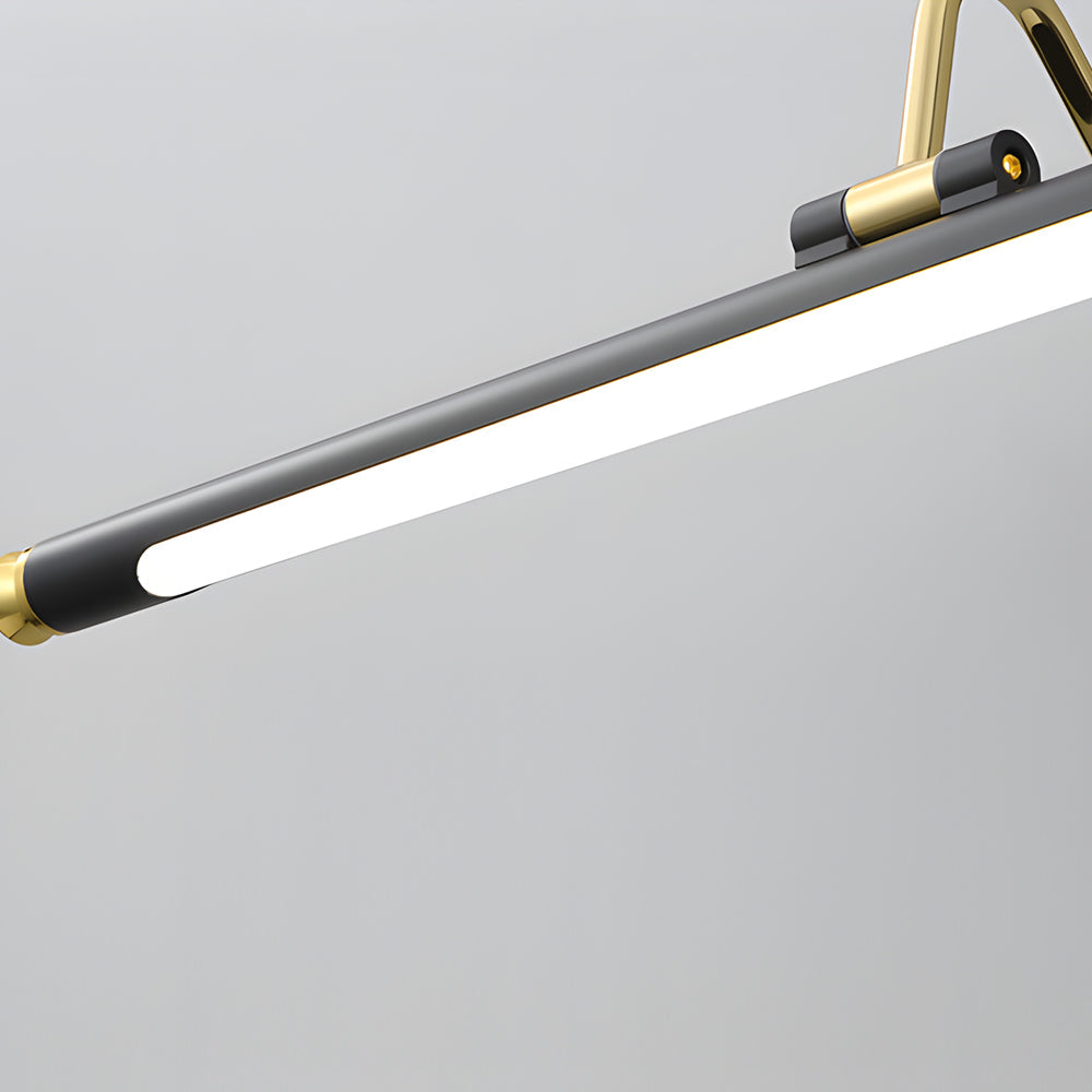 Gold Black Rotatable Linear Led Bathroom Vanity Light