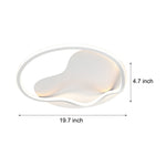 Round Minimalist 3 Step Dimming Led Dimmable White Modern Ceiling Lights