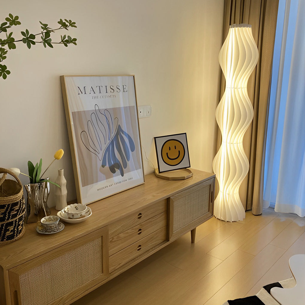 Modern Coastal Led Wavy Floor Lamp