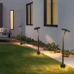 Mushroom LED Pathway Light in Brown Aluminum for Garden and Lawn