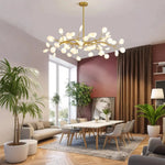 Creativity Firefly Led Chandelier Black Gold For Living Room Bedroom Hall Home Decor Indoor Lighting Minimalist Ceiling Pendant