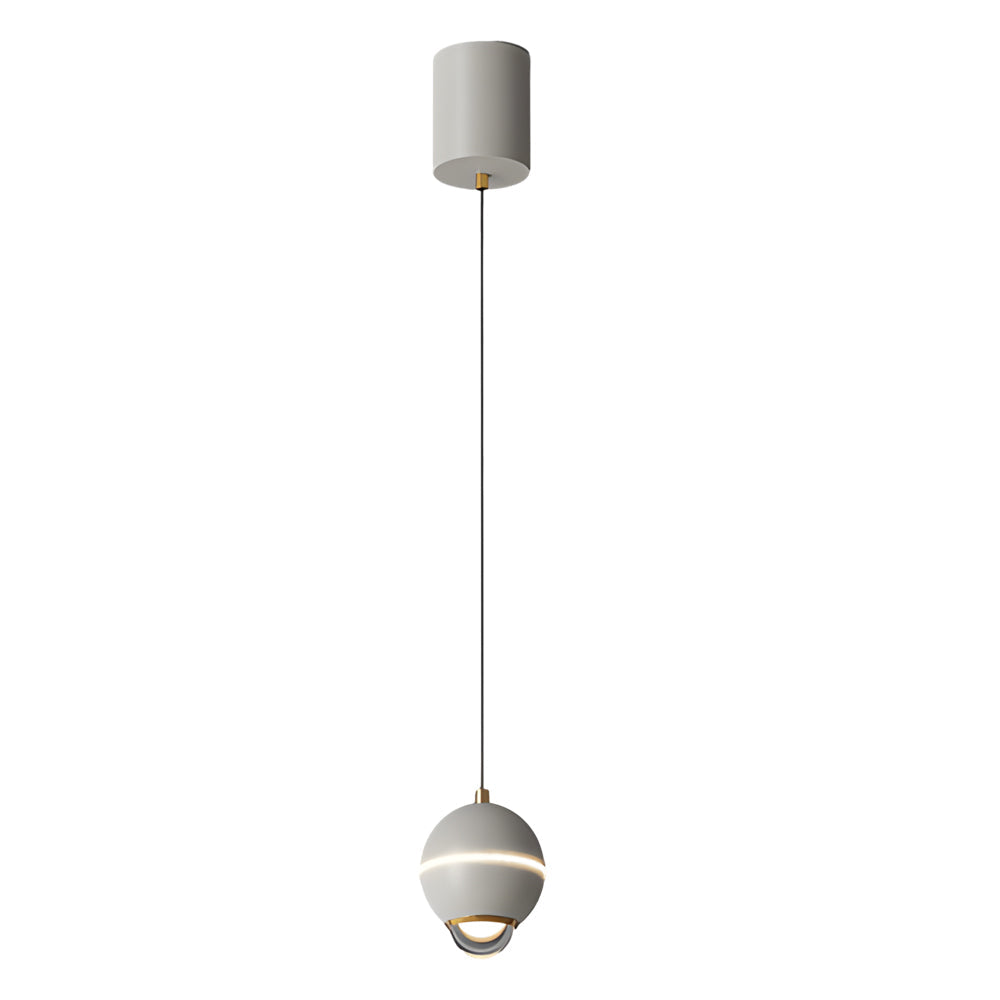 Small Metal Ball 3 Step Dimming Led Modern Pendant Lights With Spotlights