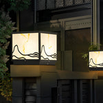 Mountain Scenery Solar Solar Post Caps Lights Li002268