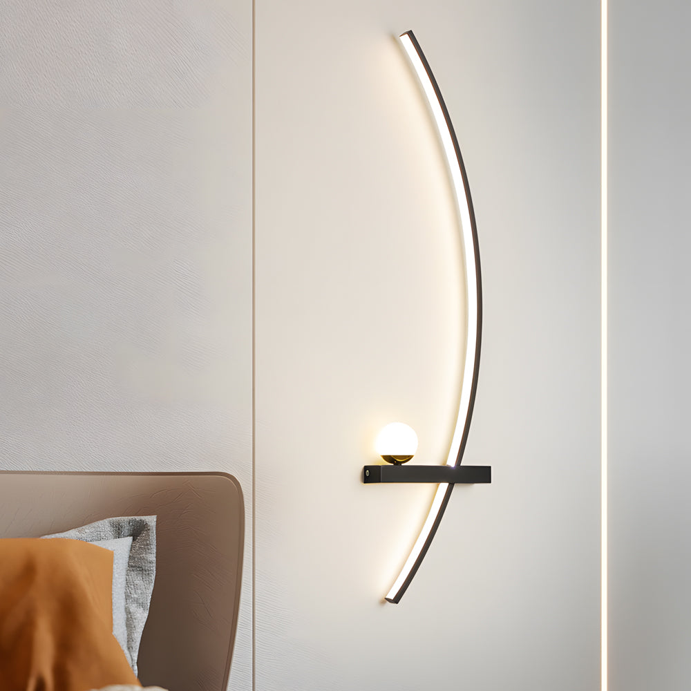 21 Curved Strip 3 Step Dimming Led Wall Sconce Lighting Wall Lamp