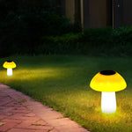 Mushroom Solar LED Lawn Light – Waterproof Garden & Pathway Illumination
