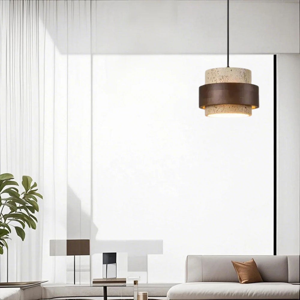 Retro Stone Wabi Sabi Pendant Light
