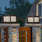 Square Waterproof Led Modern Outdoor Solar Post Lights