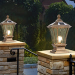 Vintage Retro Solar Fence Light Ha084360