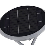 Modern Round Dual Motion Sensor Led Solar Post Lights Outdoor Pillar Lamp