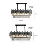 Rectangular Crystal Chandelier Ha091692