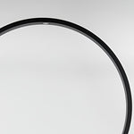 Modern Black LED Pathway Light with Circular Ring Design for Landscape and Garden