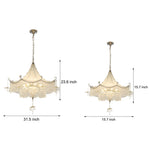 Elegant Pagoda Crystal Chandelier With Led Dimming Elegant Chrome Finish